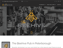 Tablet Screenshot of beehivepub.co.uk